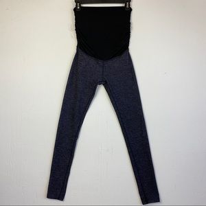 Beyond The Bump Gray Black Stretch Leggings